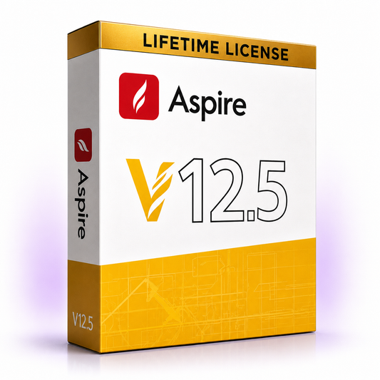 Vectric Aspire 12.5 CNC Design & Toolpath Software (Lifetime Access, Instant Download)