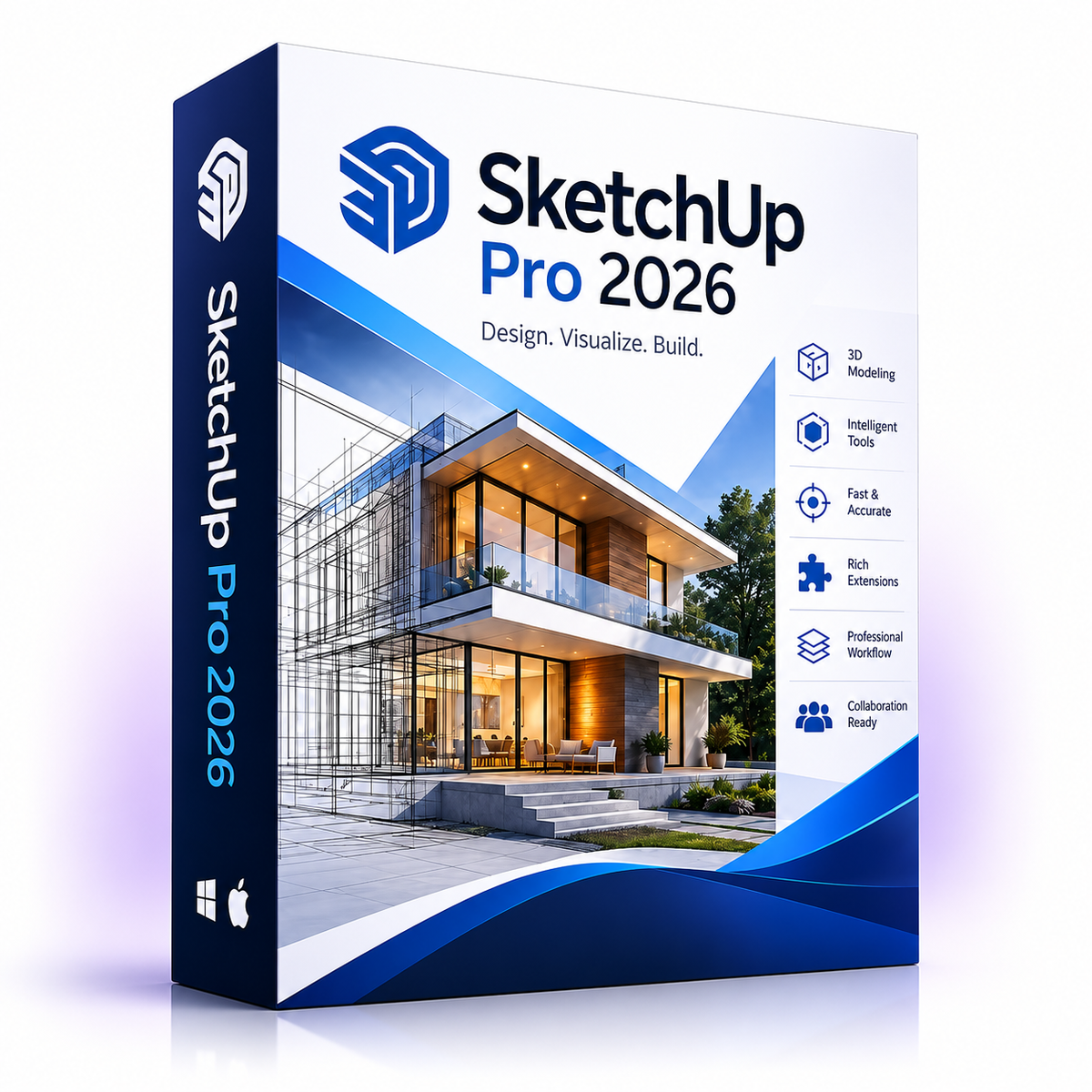 Complete CAD, 3D & CNC Design Bundle | AutoCAD 2026 + SOLIDWORKS 2026 + SketchUp Pro 2026 + Aspire 12.5 + LightBurn Pro | Lifetime License