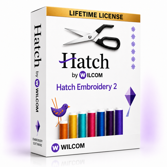 Hatch 2 Embroidery Software Lifetime License (Instant Download)