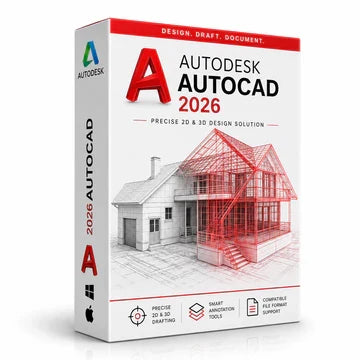 Complete CAD & Design Bundle | SketchUp Pro 2026 + AutoCAD 2026 + CorelDRAW 2026 | Lifetime License